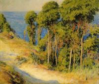 Joseph R DeCamp - Trees Along the Coast aka Road to the Sea